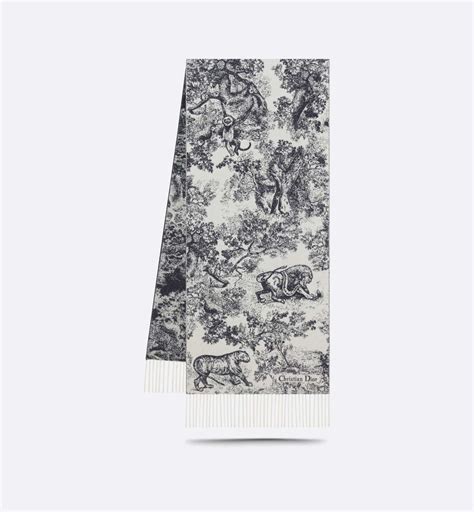 dior sauvage blanket|Toile de Jouy Sauvage Blanket Ivory and Navy Blue Cashmere.